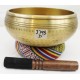 J793 Energetic  Sacral 'D' Chakra Healing Hand Hammered Tibetan Singing Bowl 7.75" Made in Nepal